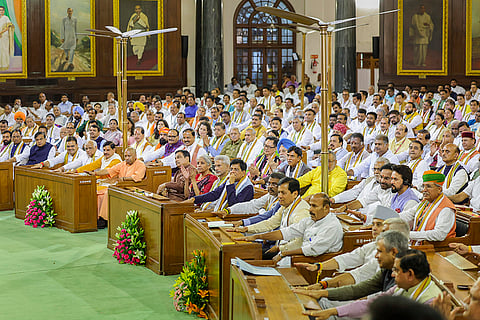 NDA MPs at Samvidhan Sadan
